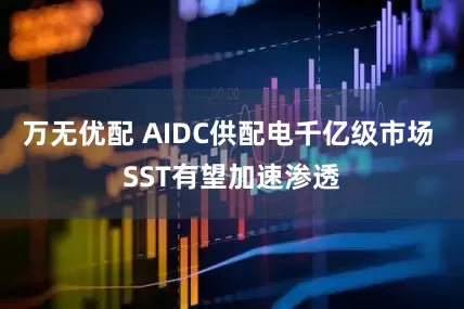 万无优配 AIDC供配电千亿级市场 SST有望加速渗透